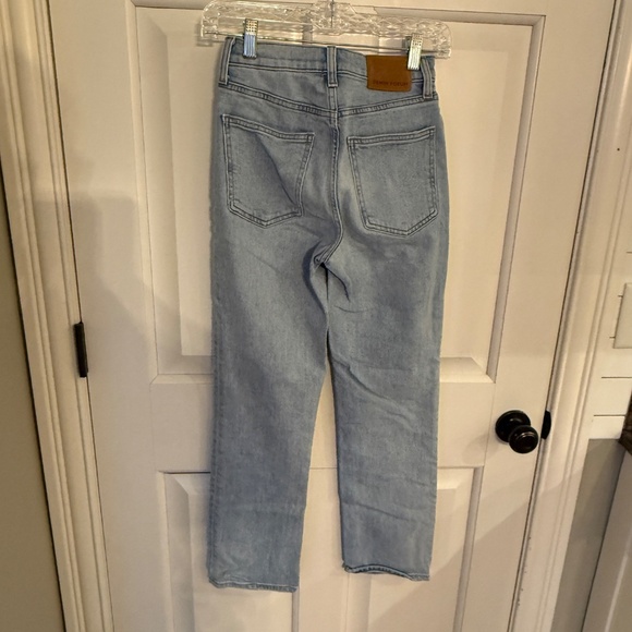 Denim Forum The Arlo Hi-Rise Straight Jean Blue 31906 - Picture 9 of 15